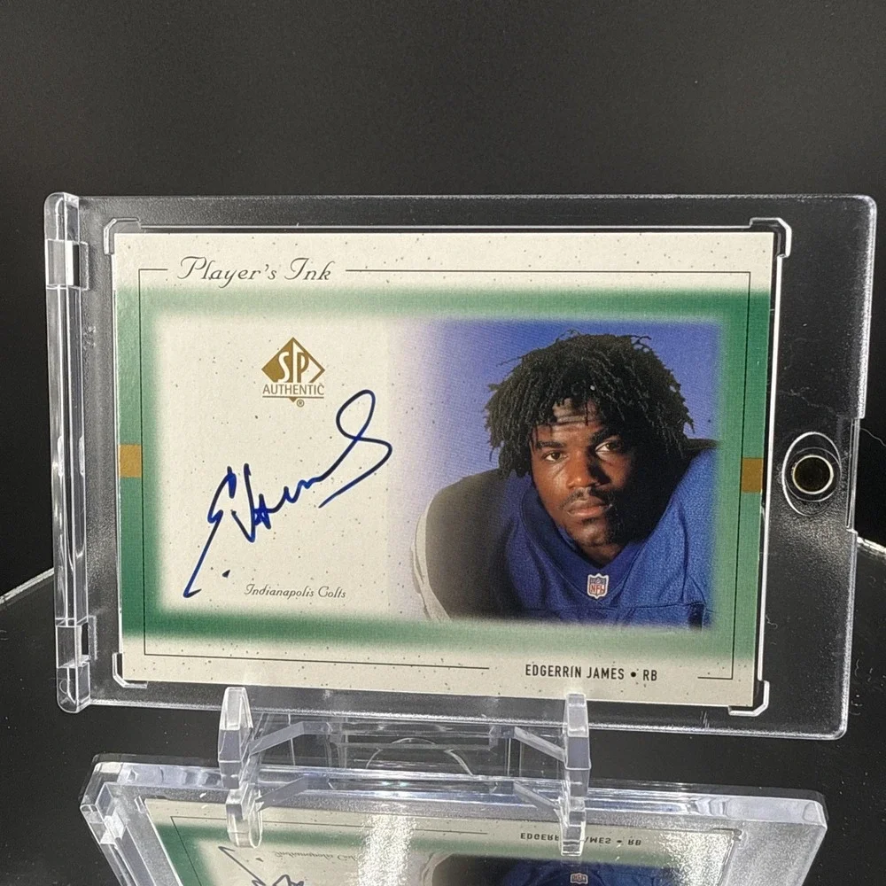 1999 SP Authentic Player's Ink Green #EJA Edgerrin James Auto